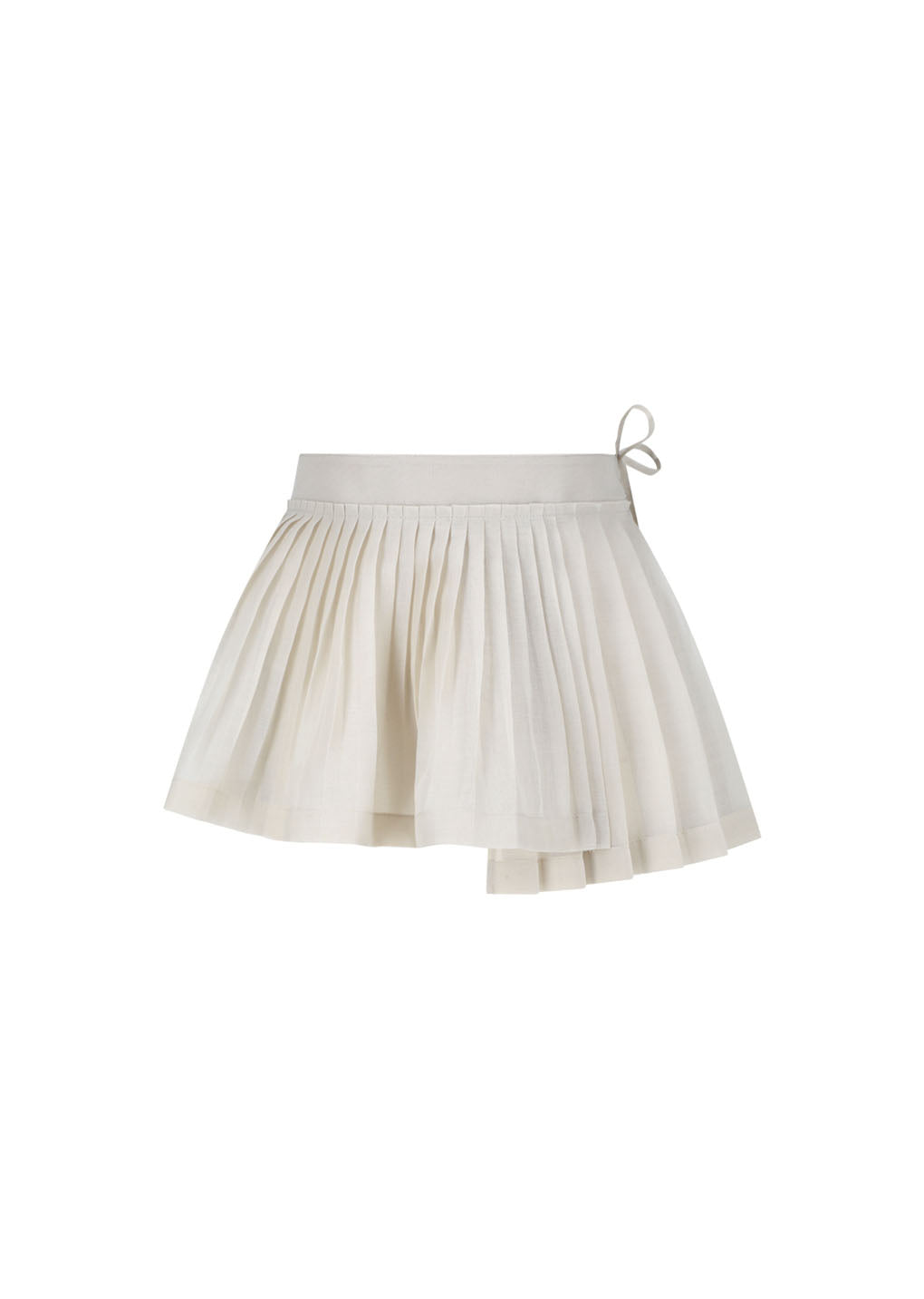 pleated belt, beige