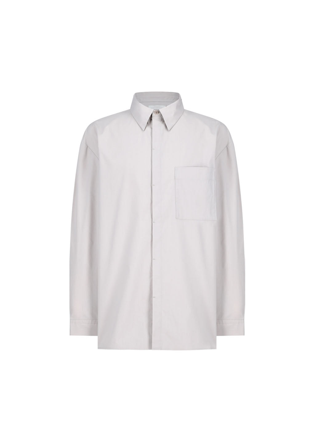 square pocket oversized shirt, beige