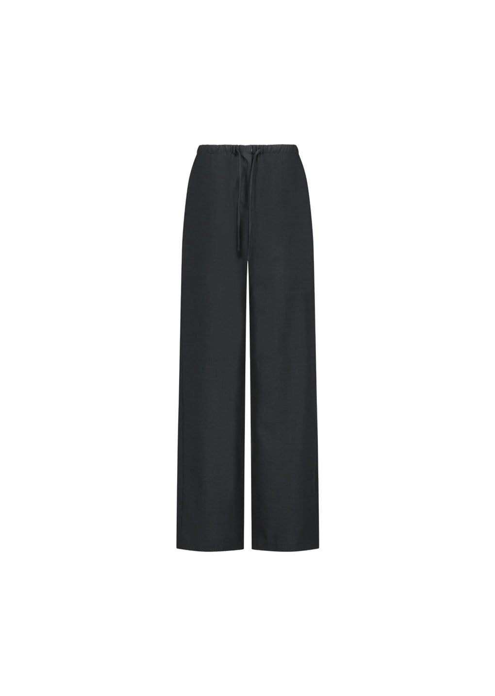 wool banding pants, charcoal