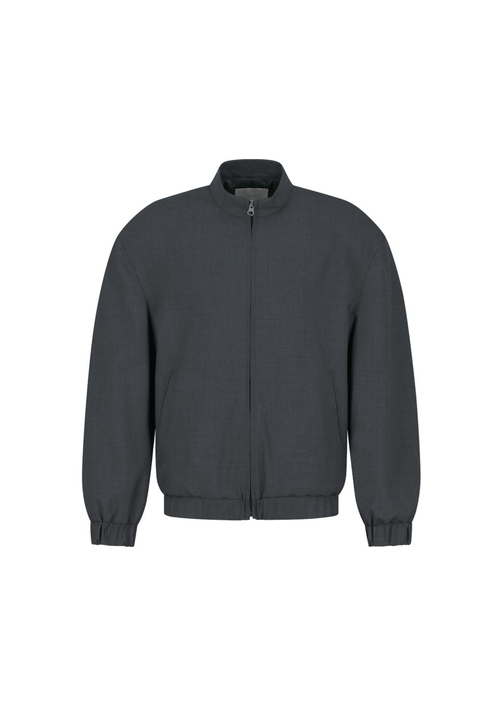 wool oversize blouson, charcoal