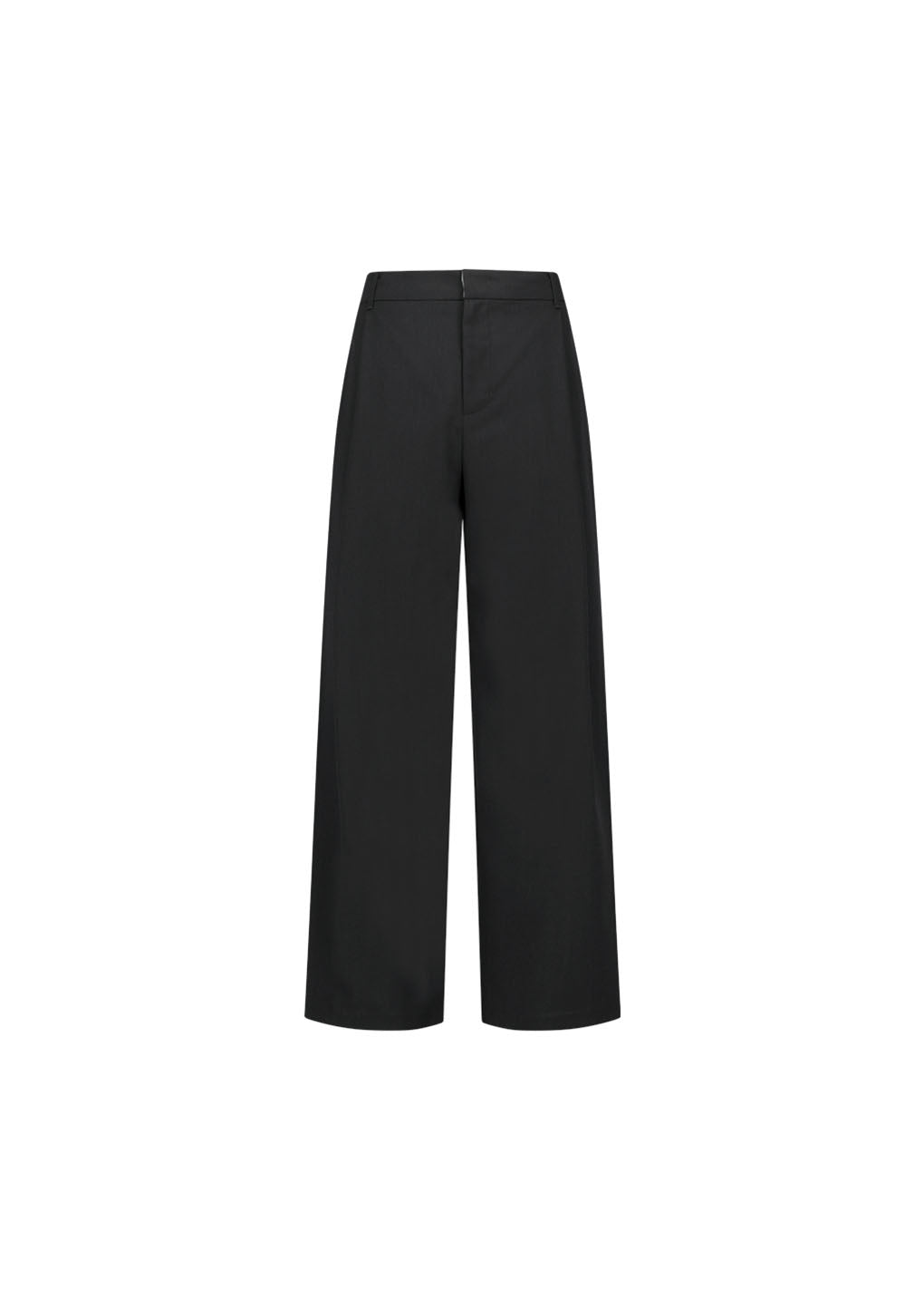 wool stripe martine pants, black