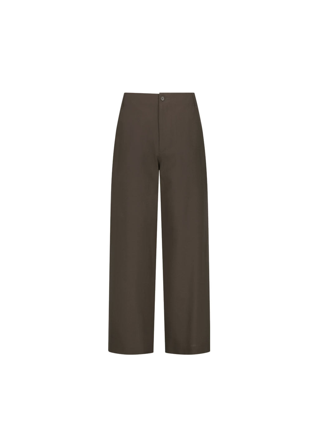 wool wide pants, khaki brown