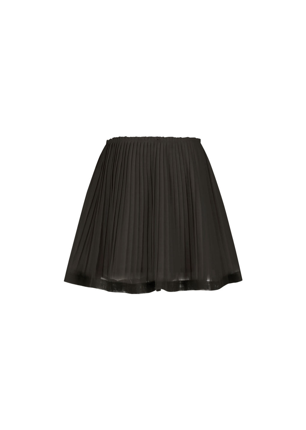 pleated mini skirt, brown