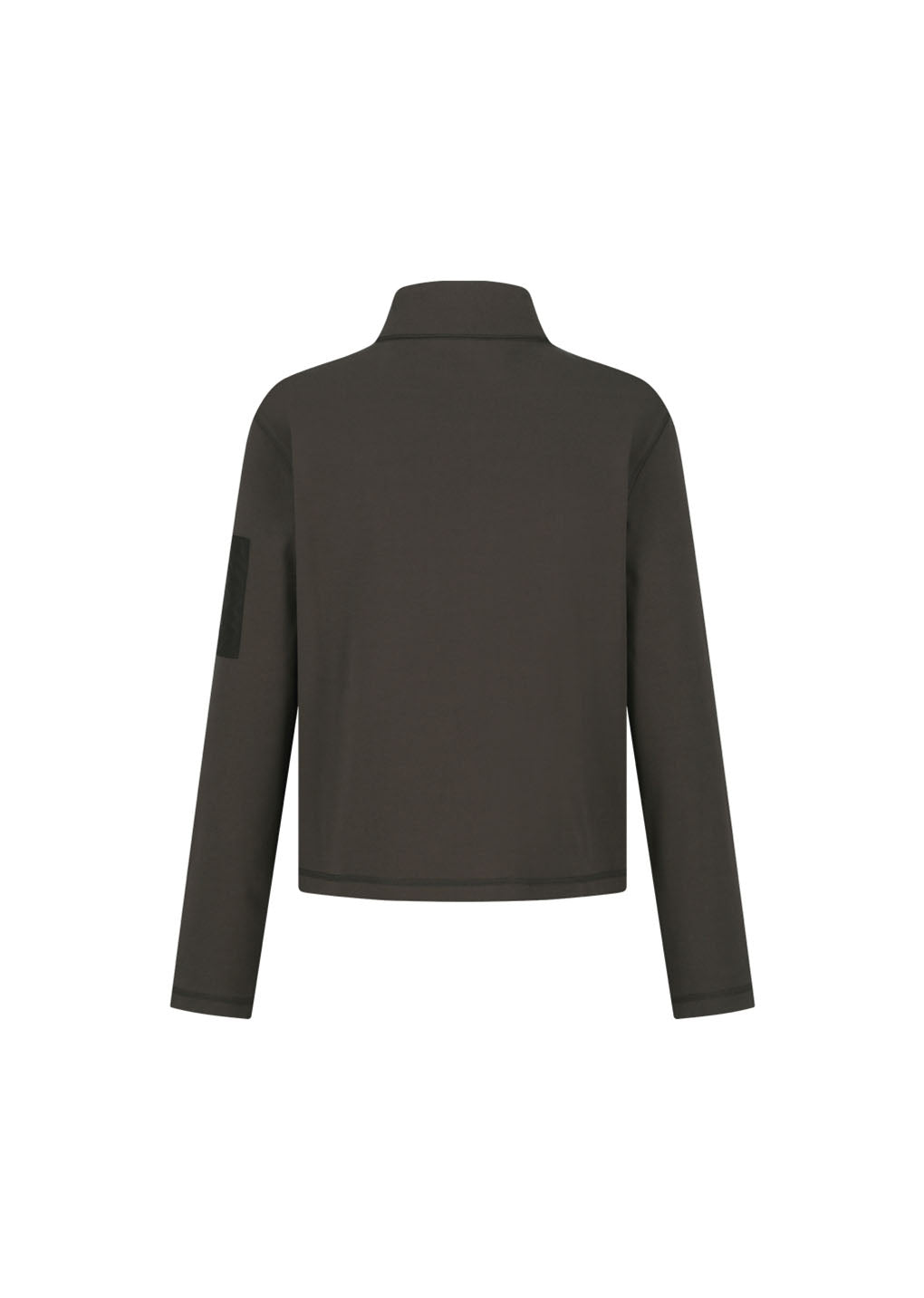 pocket zip up jumper, brown