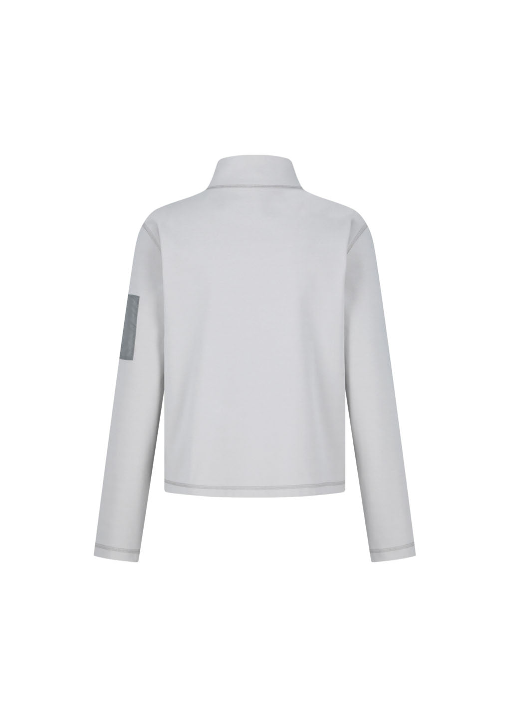 pocket zip up jumper, grey
