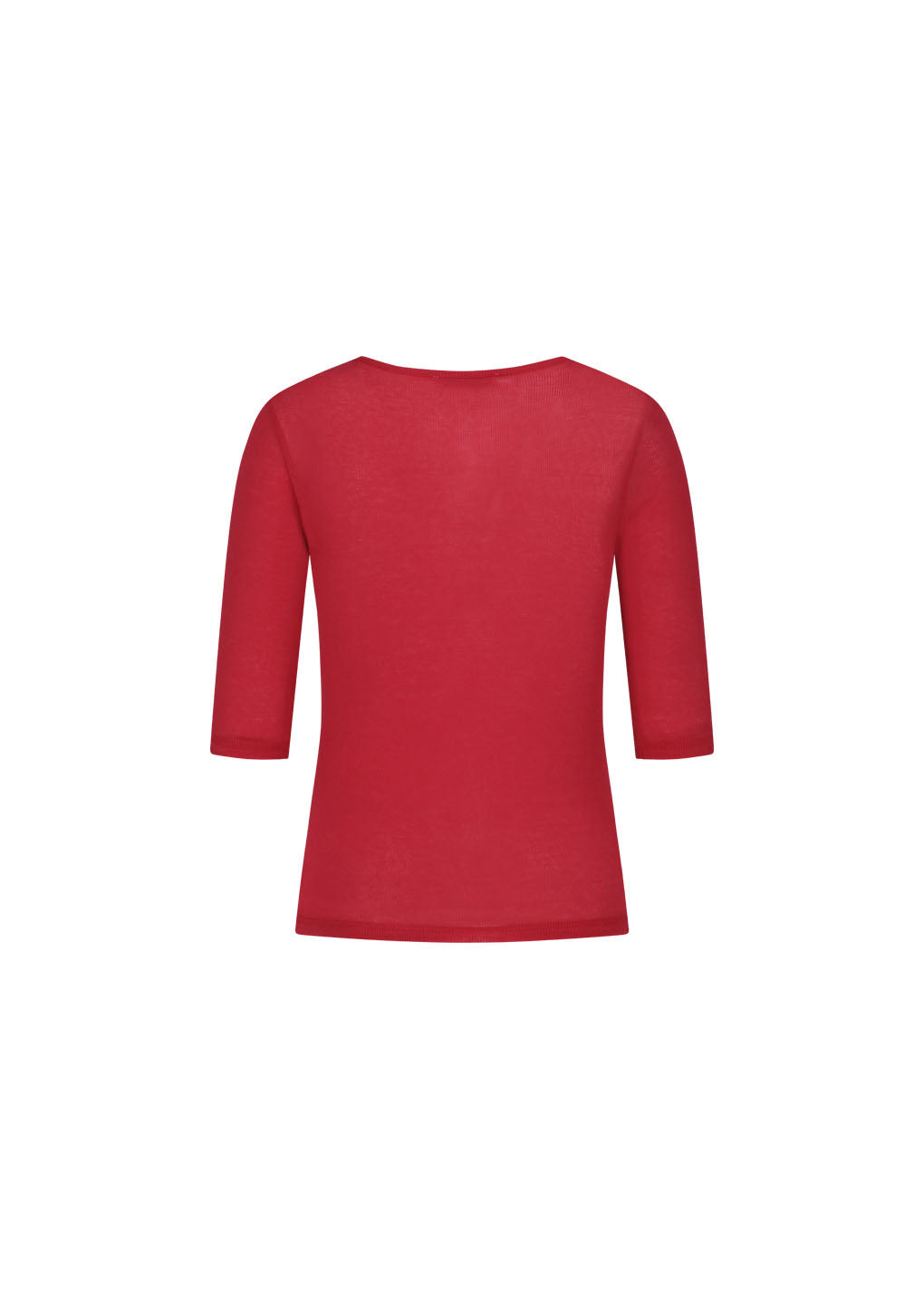 round short sleeve t-shirt, red