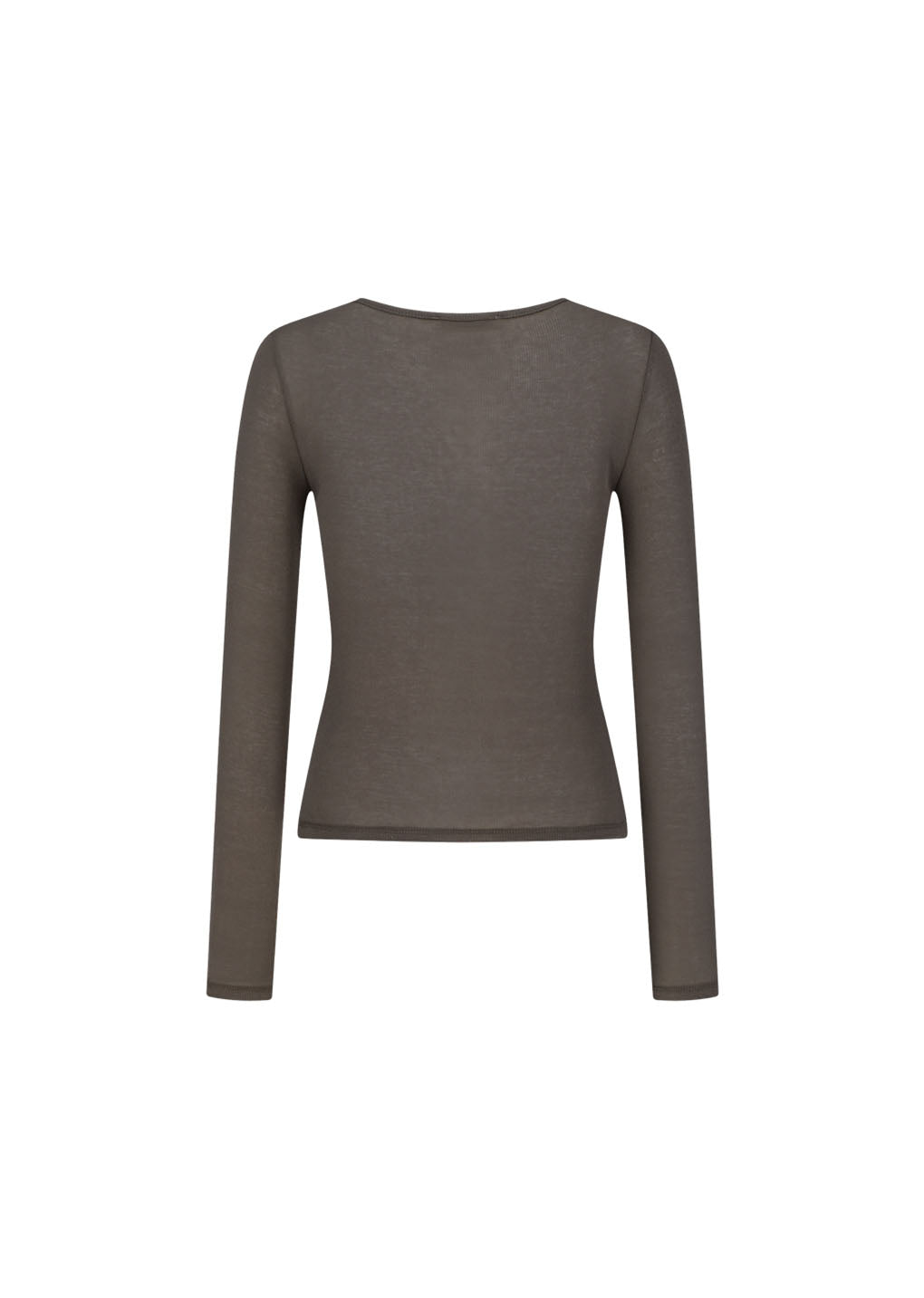 round t-shirt, brown