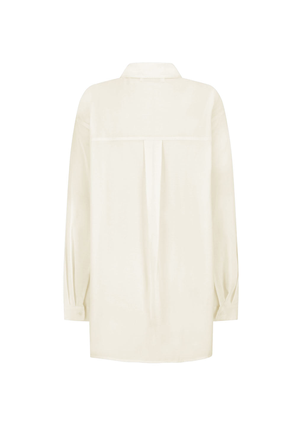 sheer cotton classic shirt, ivory