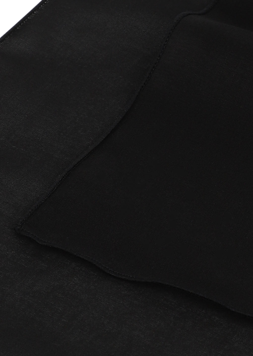 sheer cotton long scarf, black