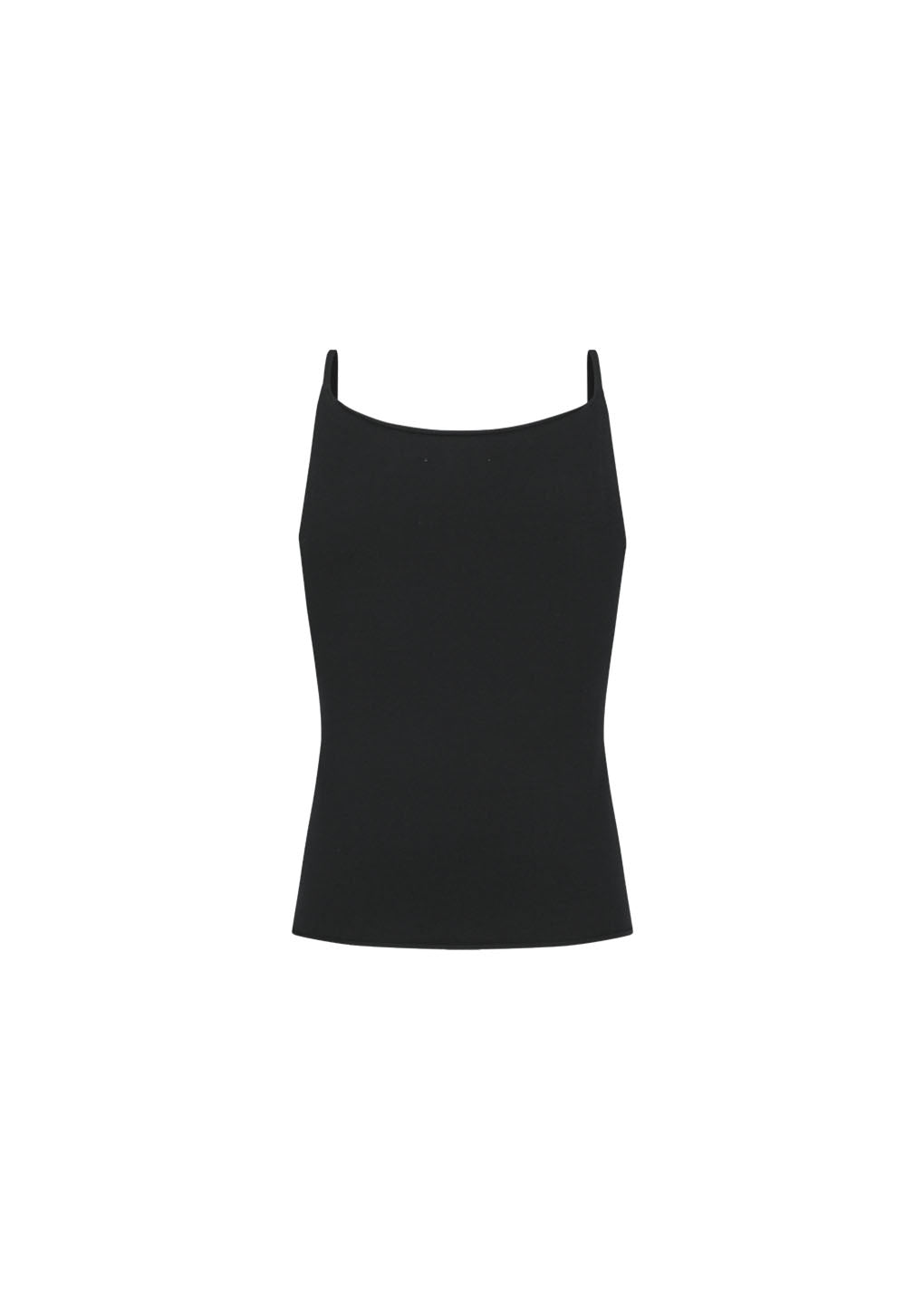 sleeveless knit top, black