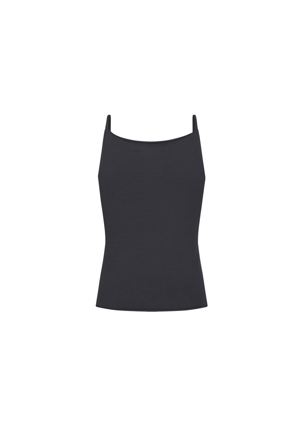 sleeveless knit top, charcoal