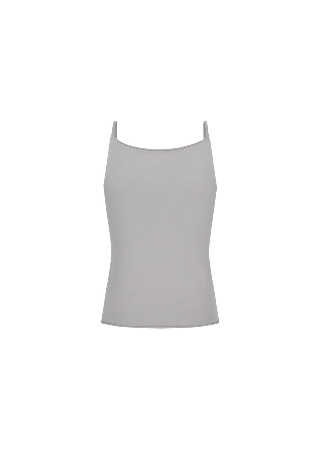 sleeveless knit top, grey beige