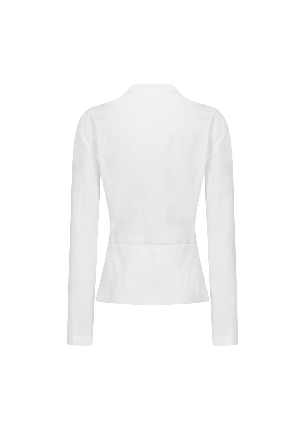 slim fit zip up jumper, white