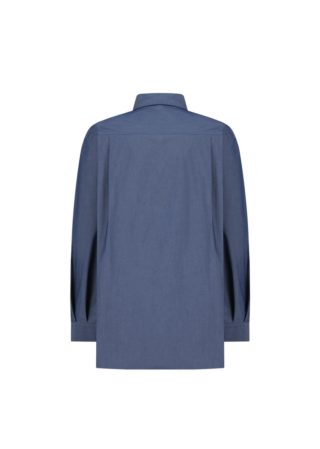 square pocket oversized shirt, indigo