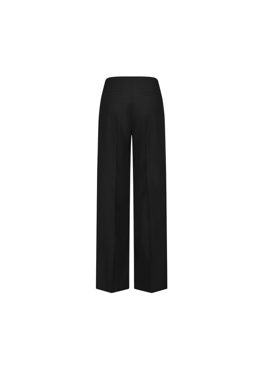 straight fit pants, black