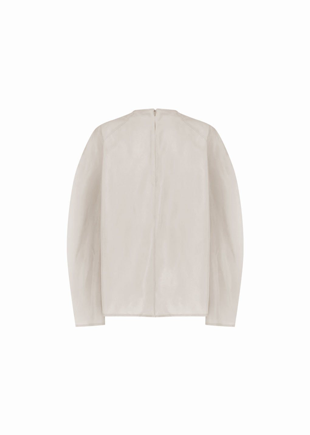 women's raglan cupro top, beige