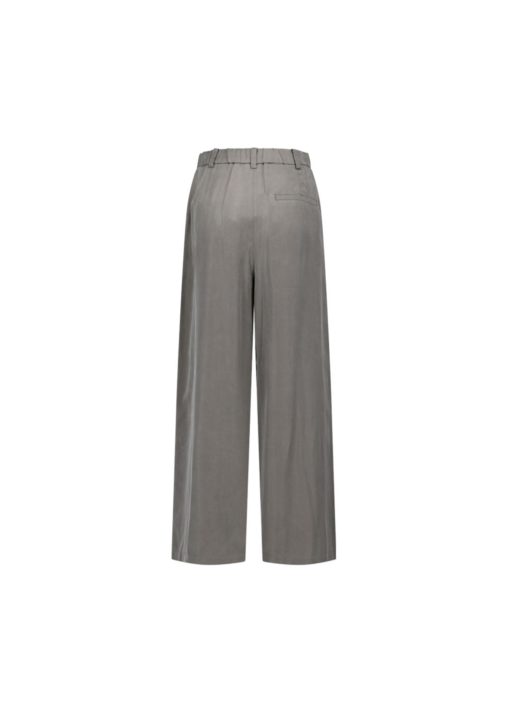 women's cupro two tuck wide pants, grey