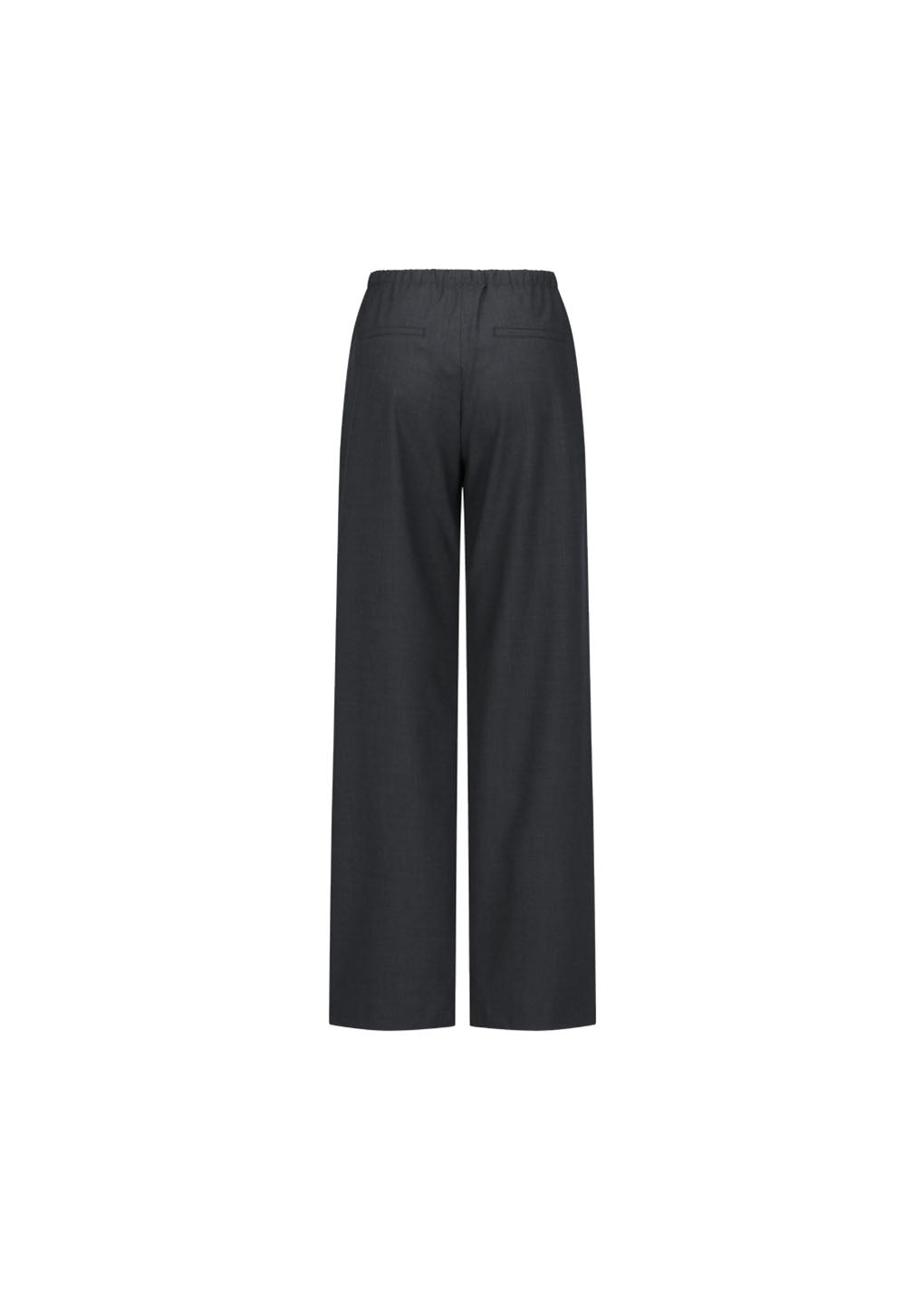wool banding pants, charcoal