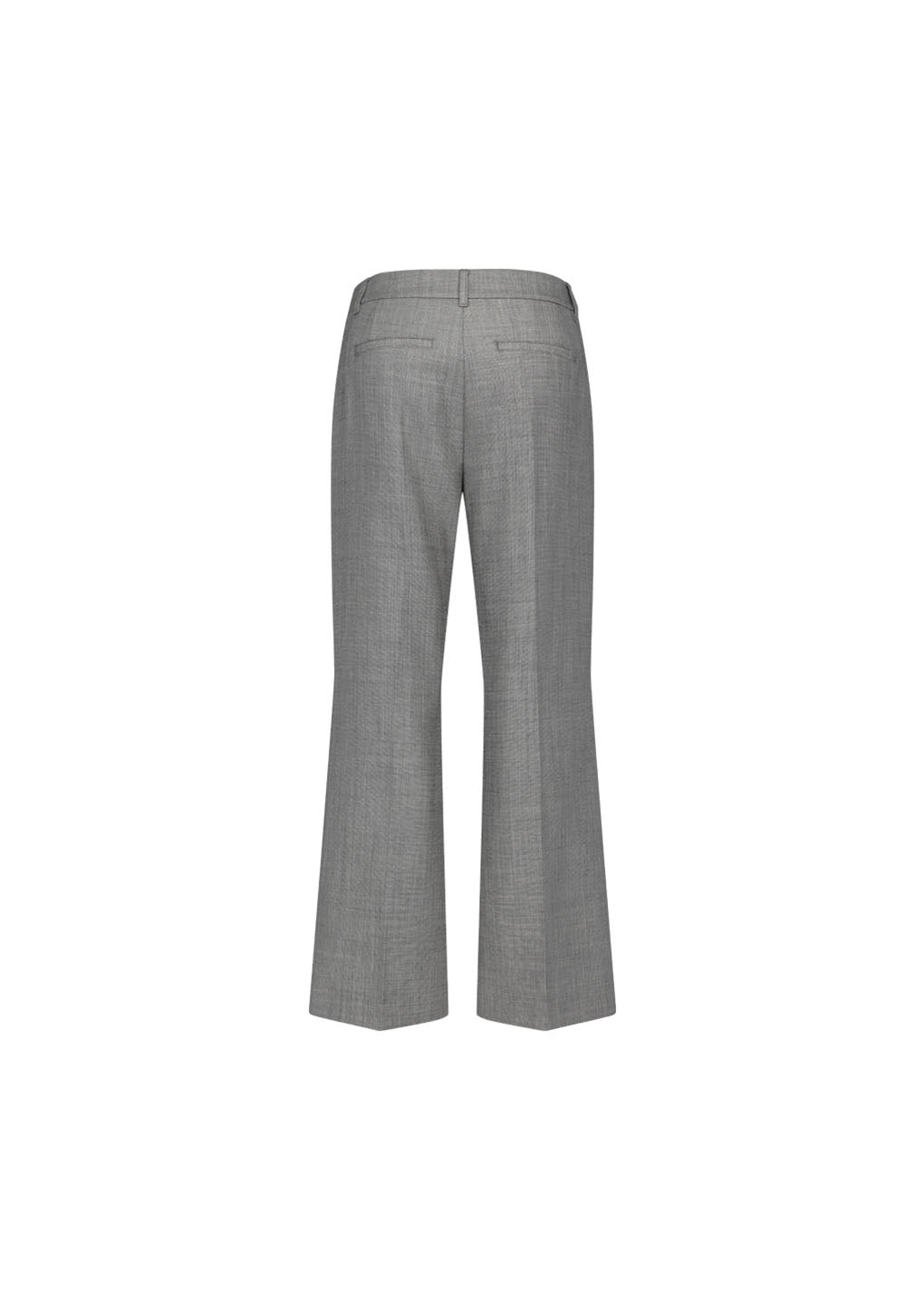 wool flared pants, grey beige