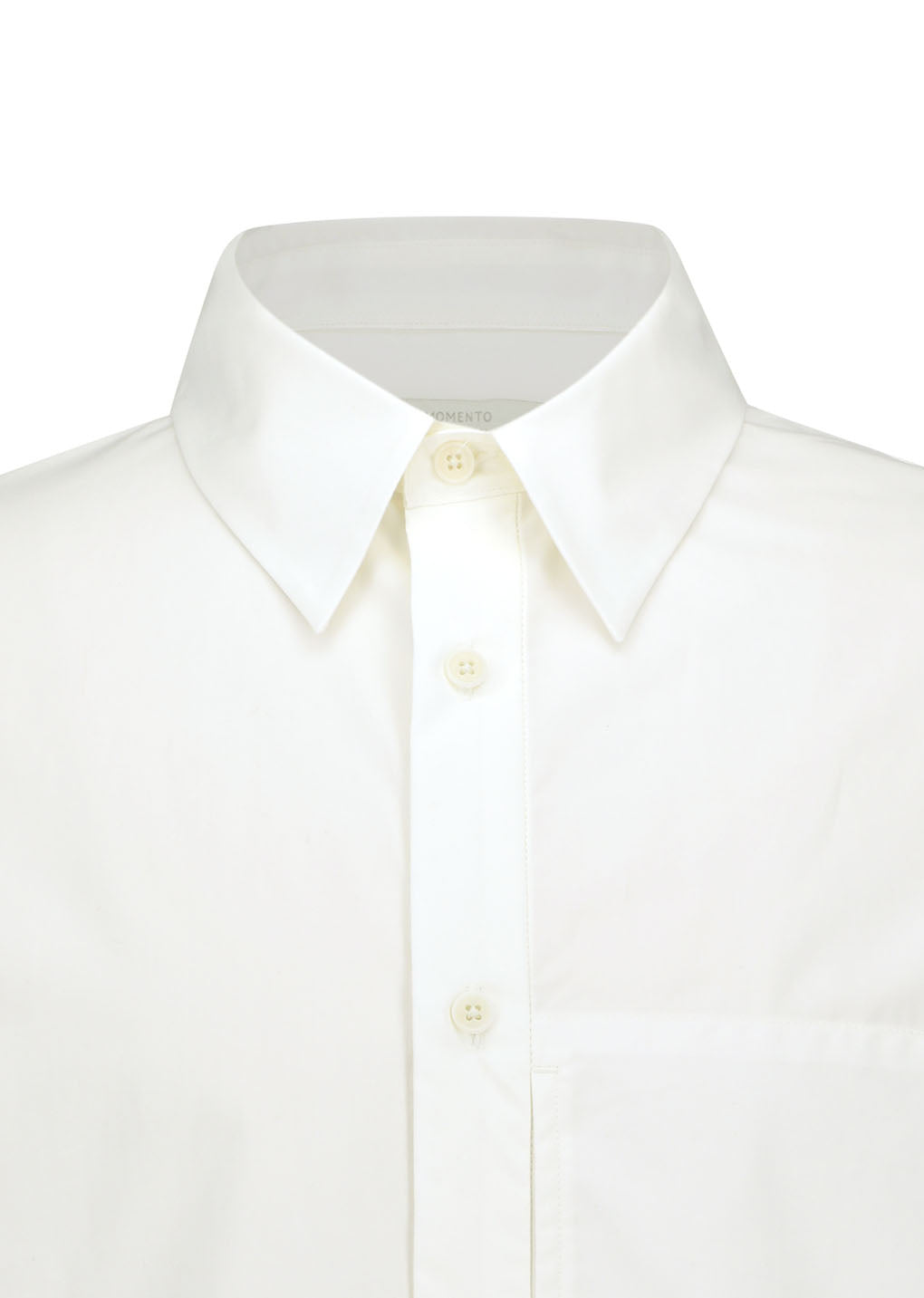 basic pocket shirt, ivory