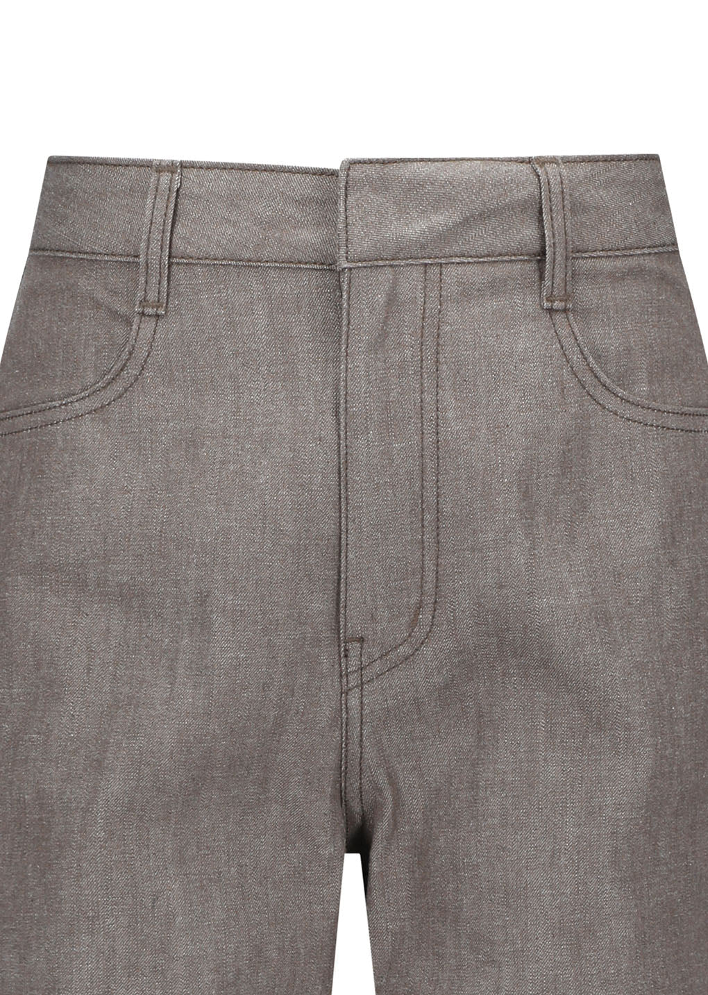 colored straight fit denim, brown