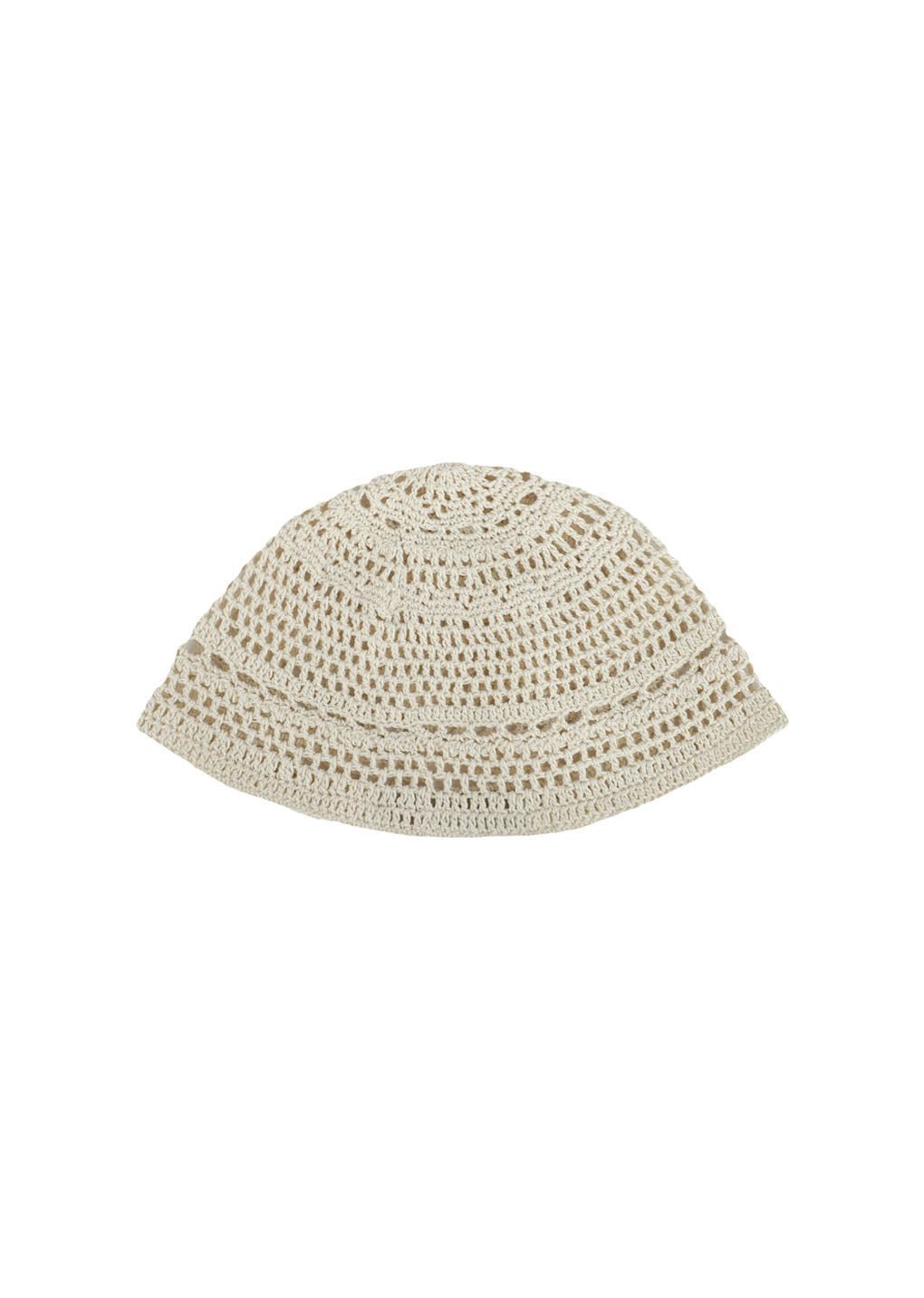 crochet beanie, beige