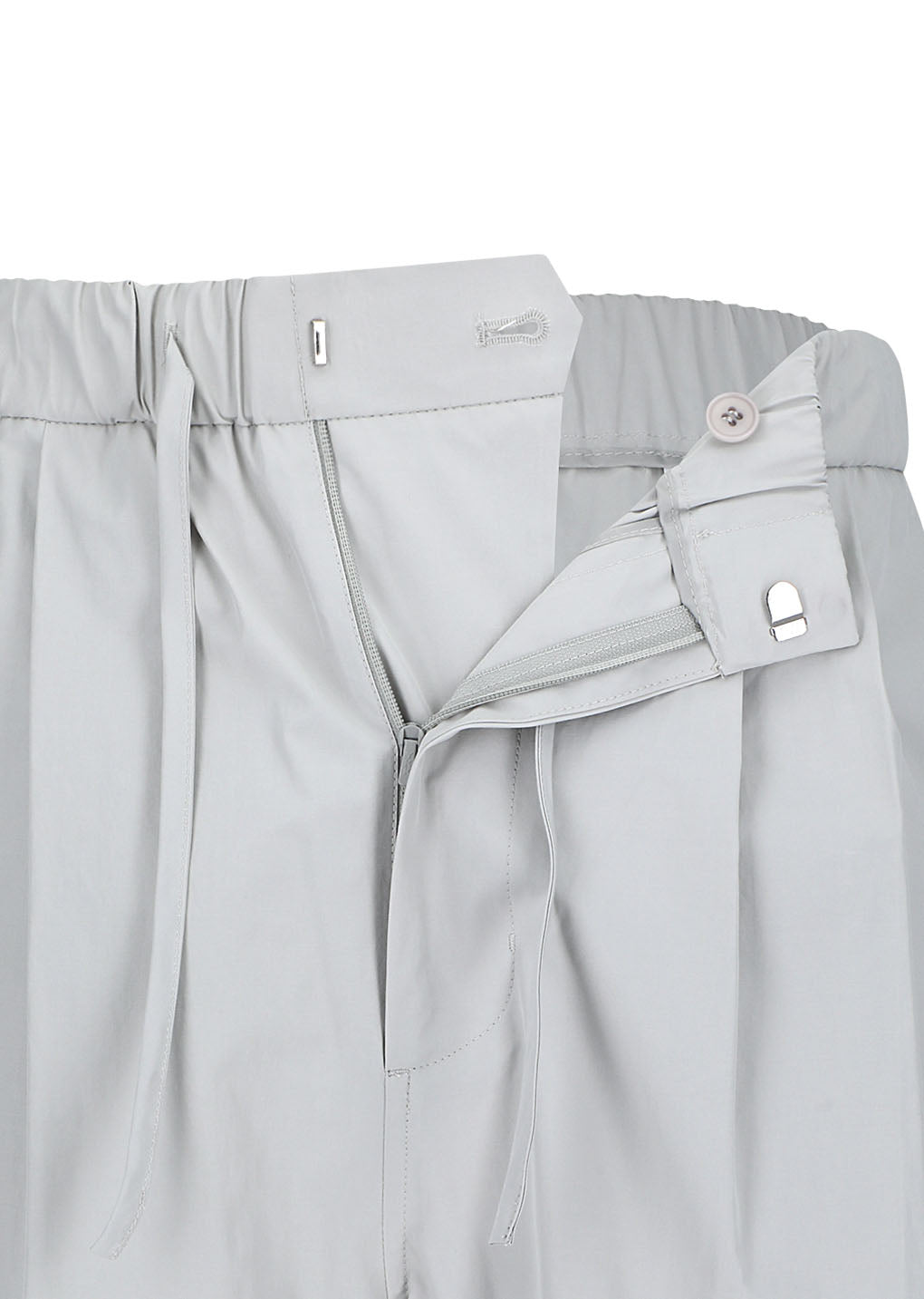 drawstring pants, grey