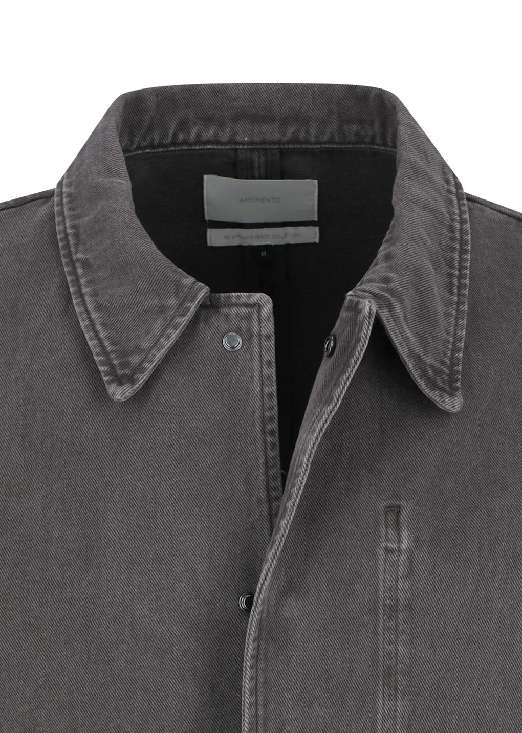 garments dyed pocket denim jacket, brown