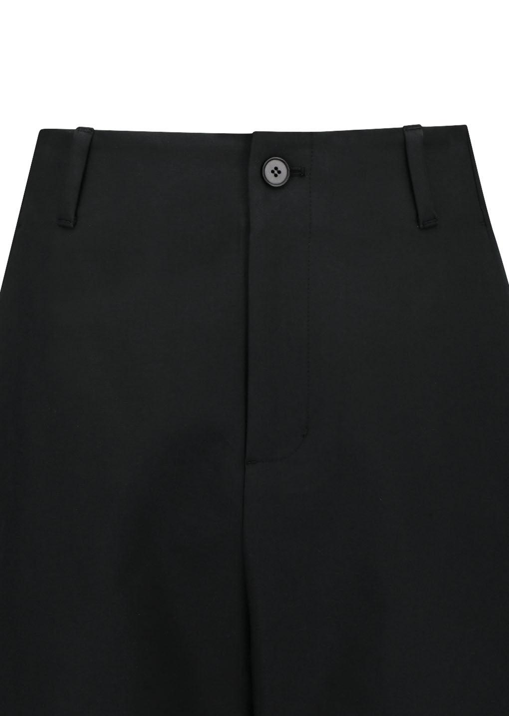 men's curved silhouette pants, black