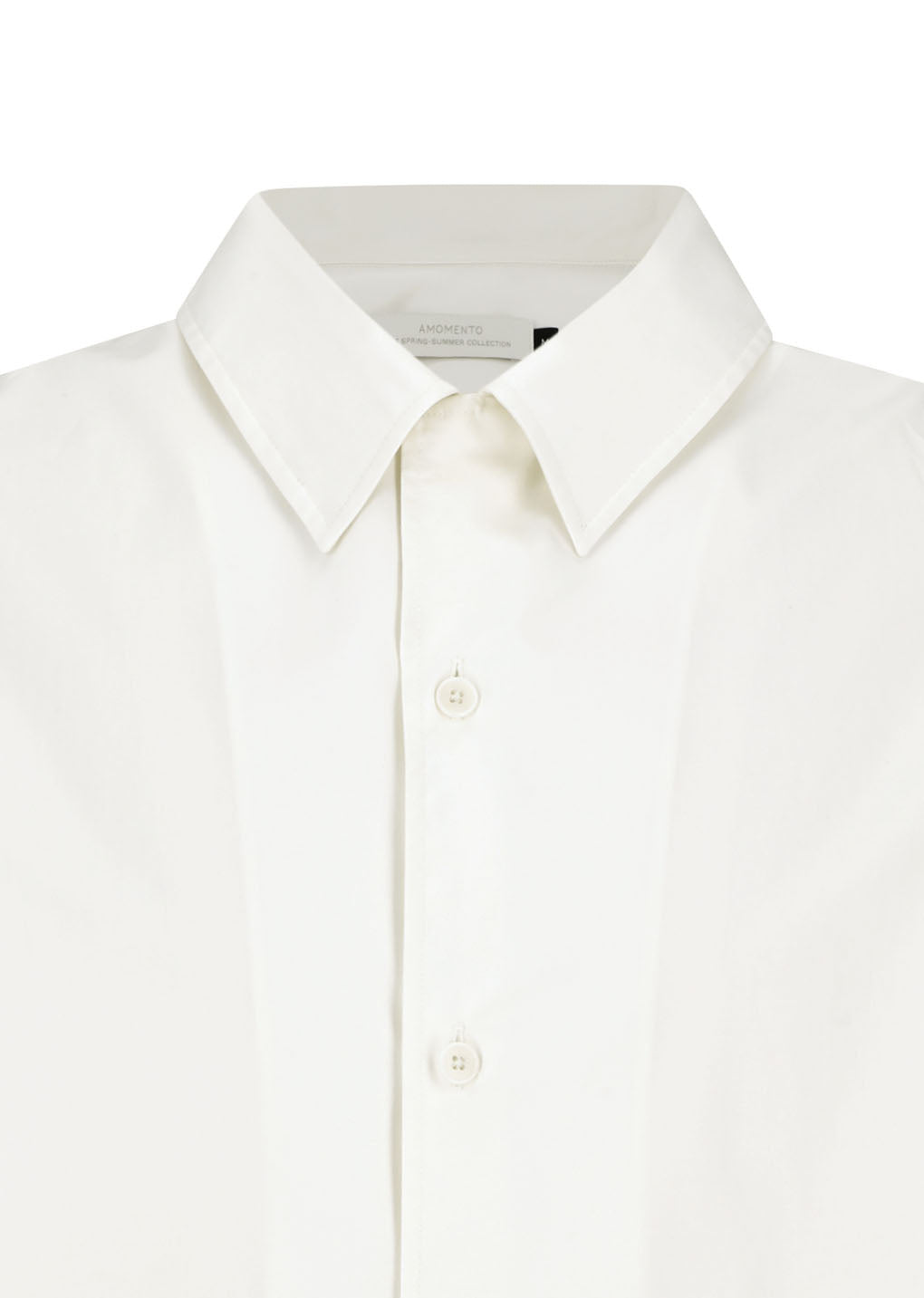 open collar shirt, ivory