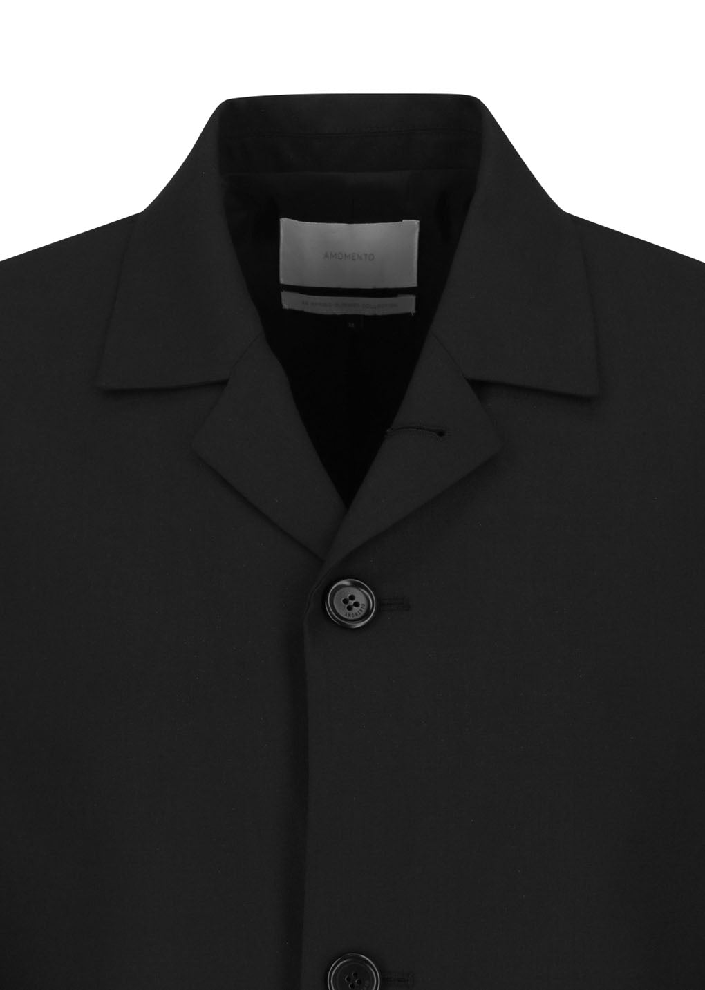 oversized wool jacket, black