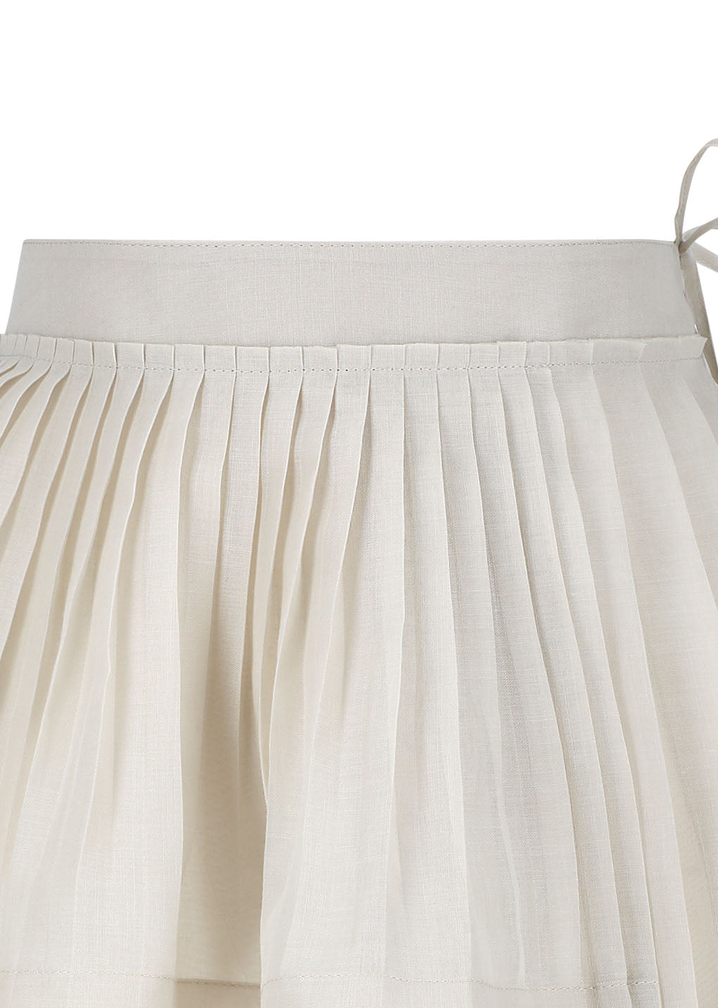 pleated belt, beige
