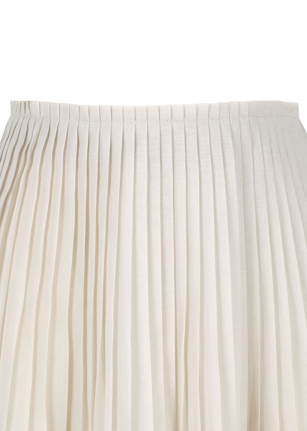pleated midi skirt, beige