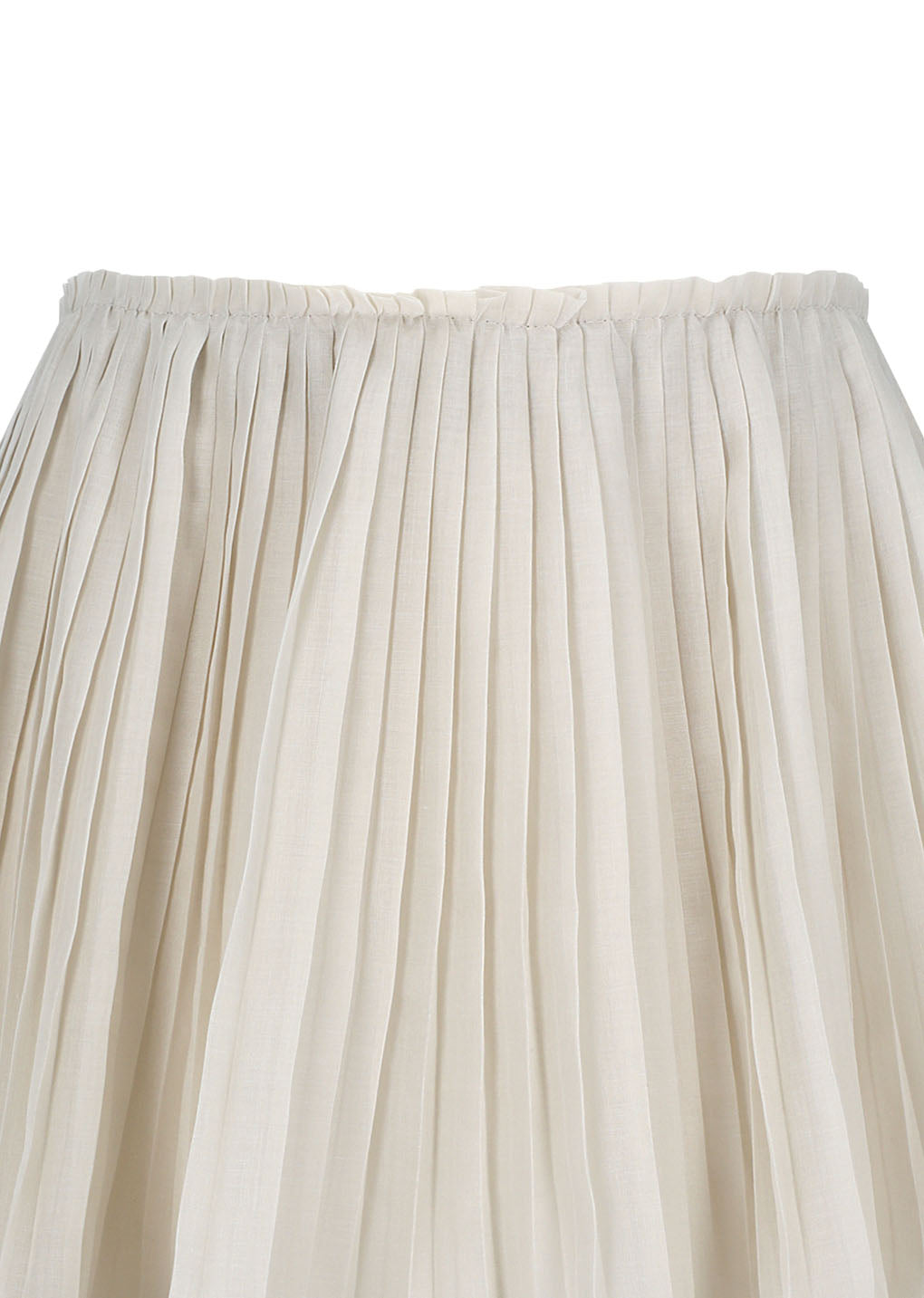 pleated mini skirt, beige