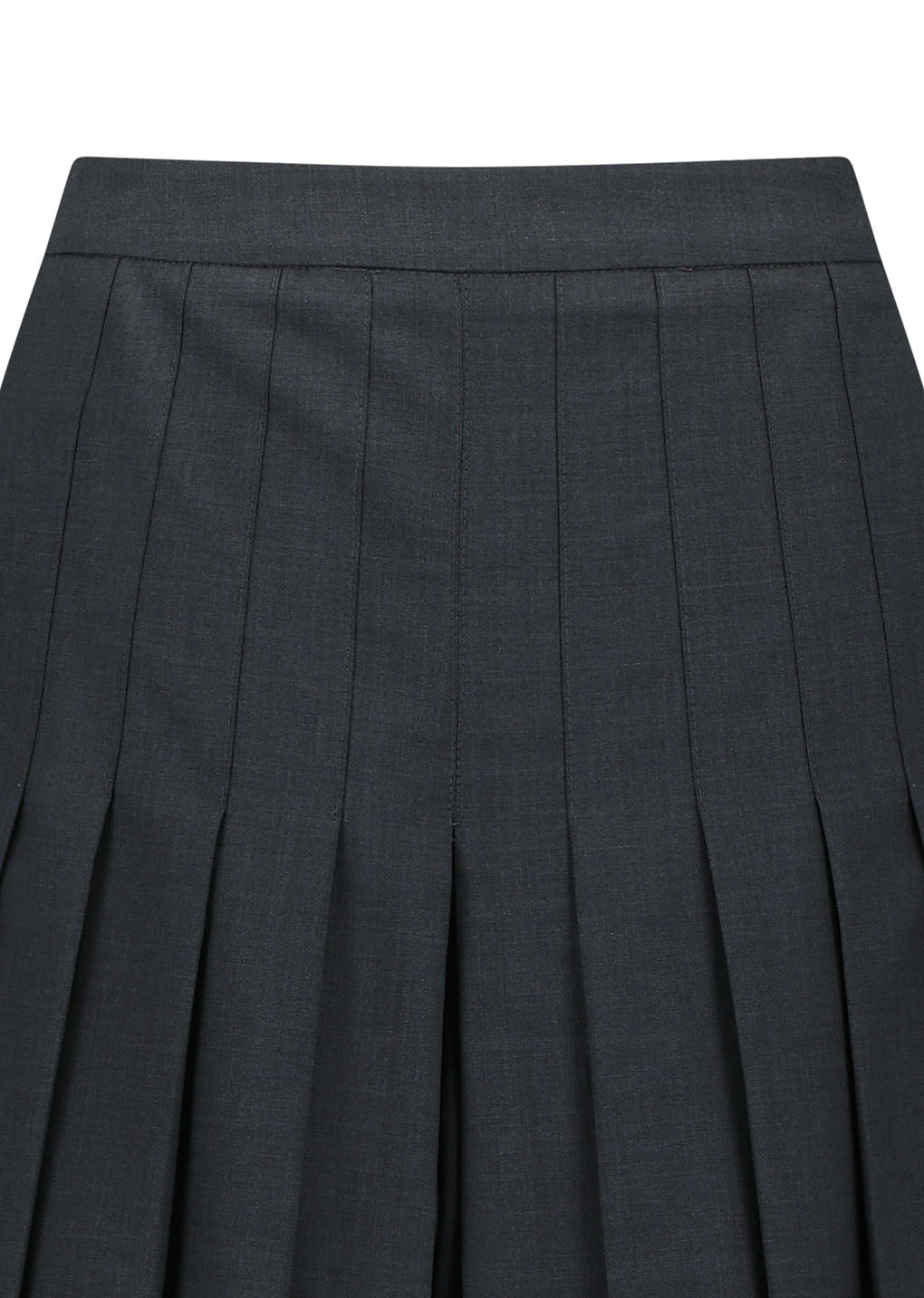 pleated wool culotte, grey