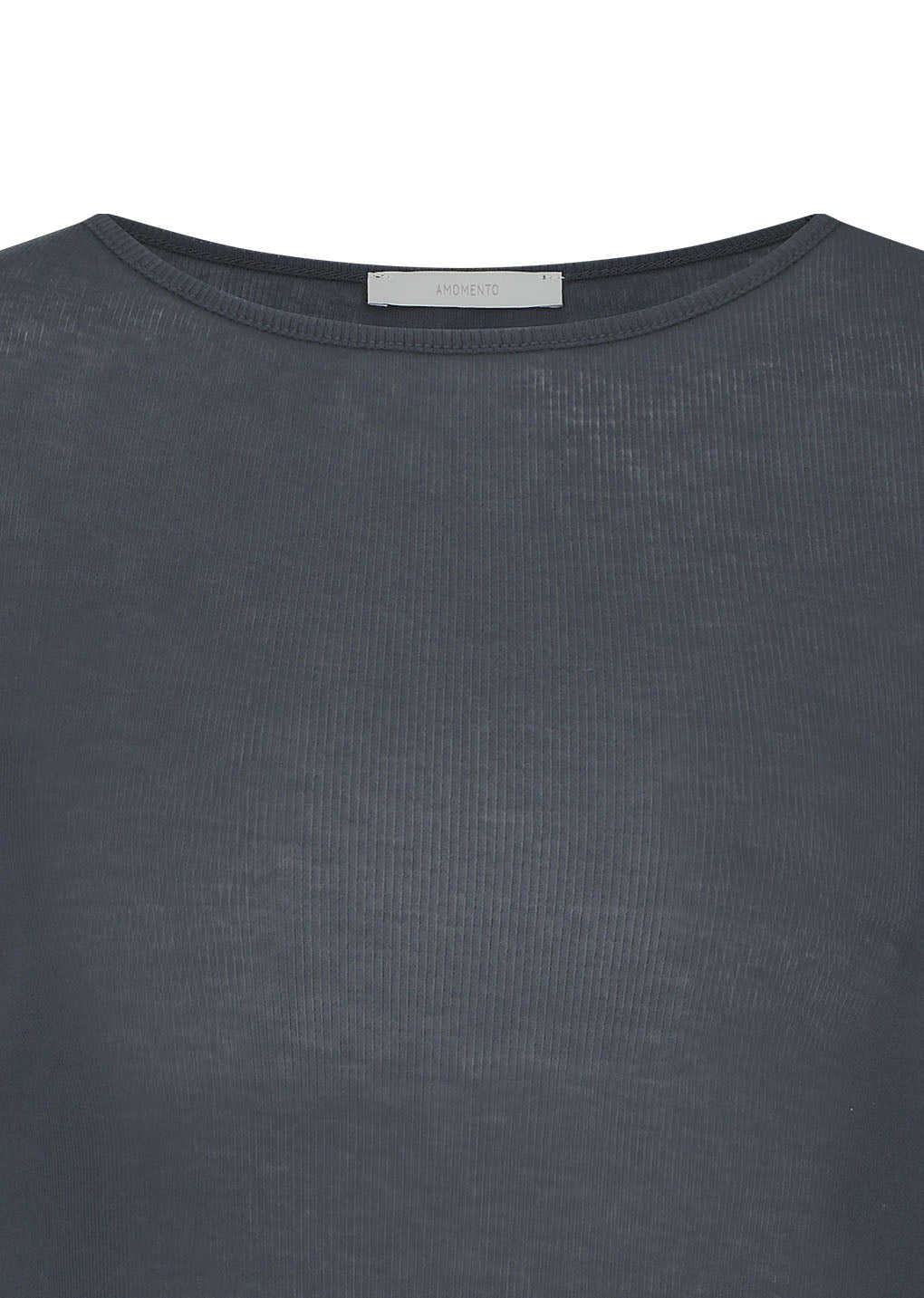 round t-shirt, charcoal