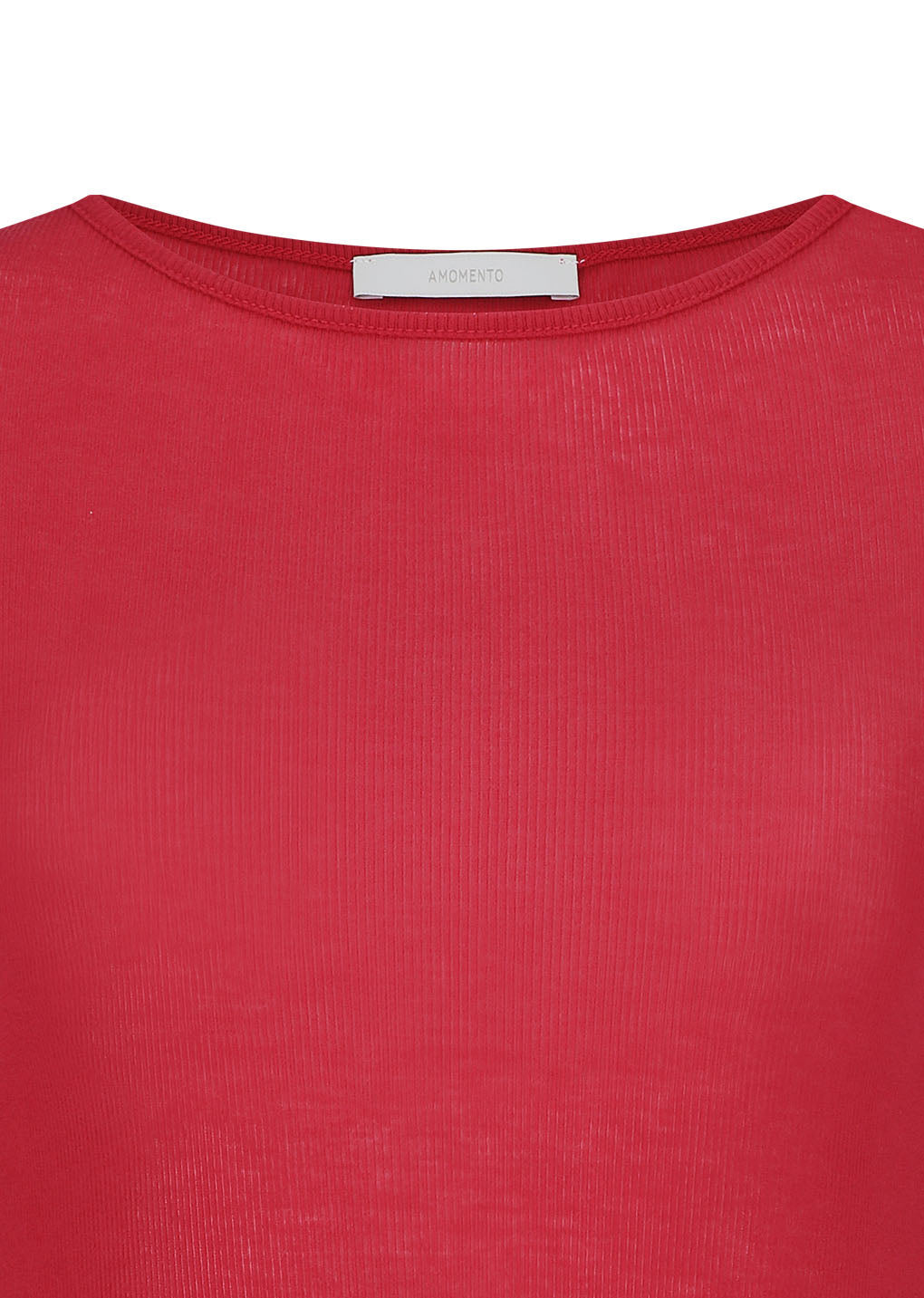 round t-shirt, red