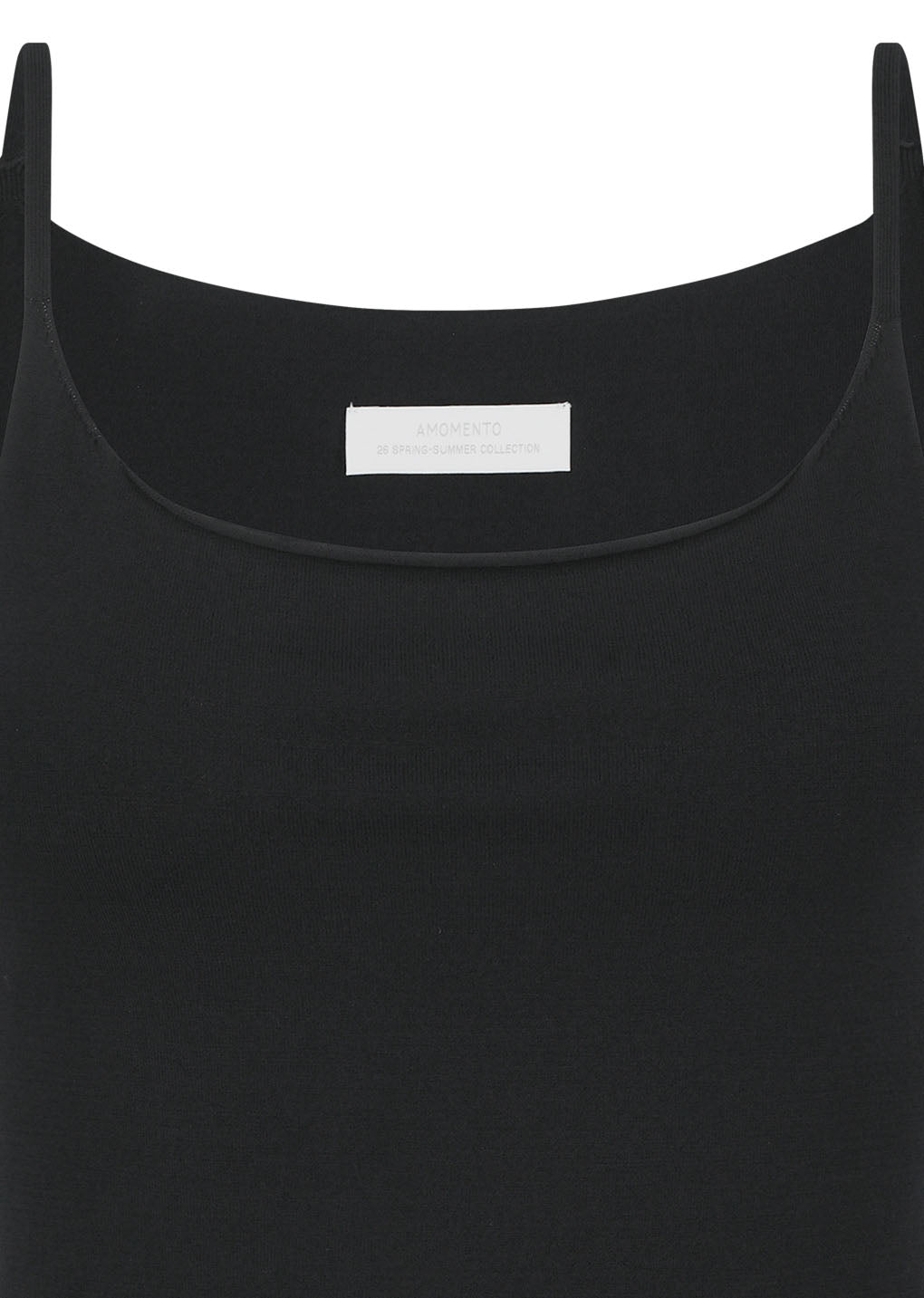 sleeveless knit top, black