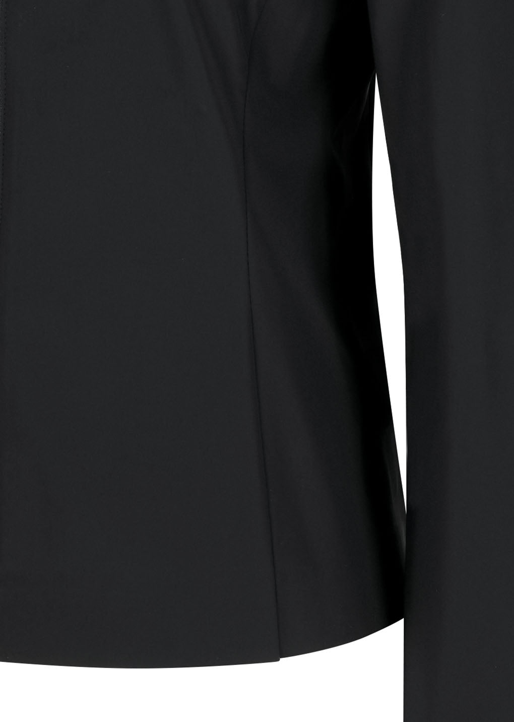 slim fit zip up jumper, black