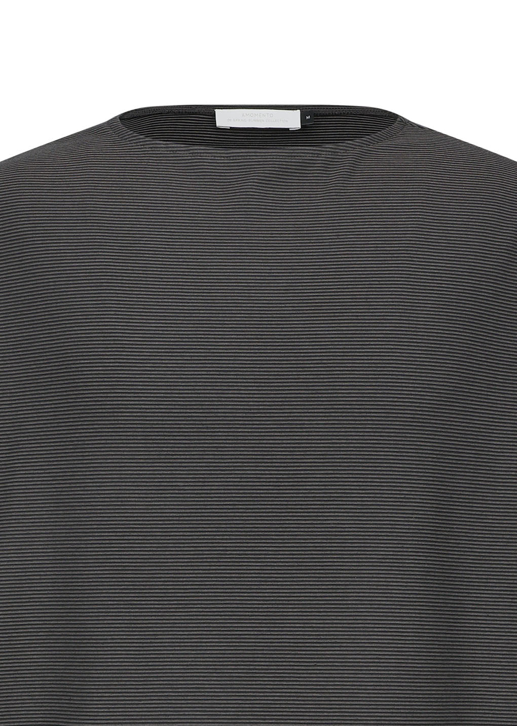 stripe boat neck long sleeve, dark brown