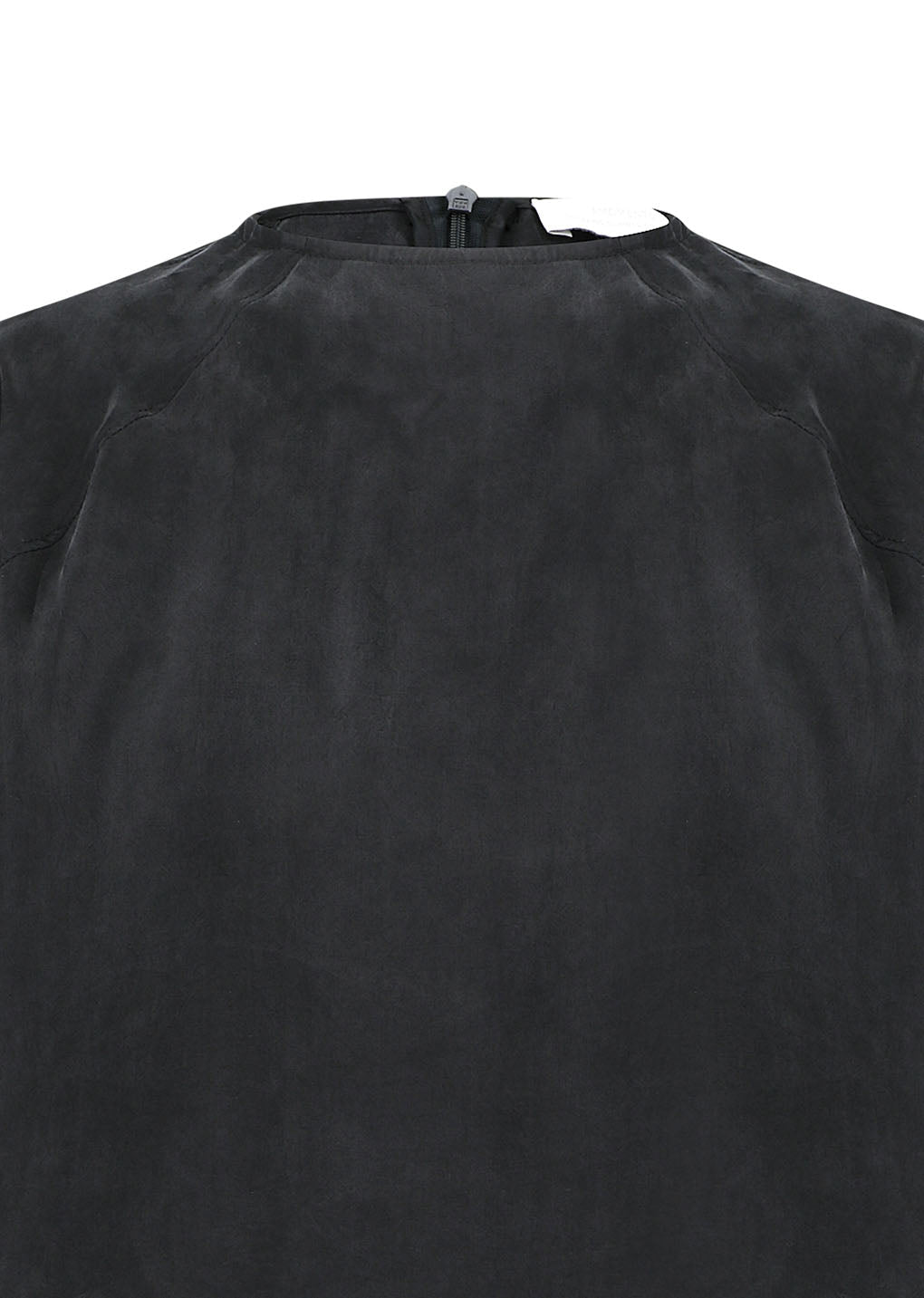 women's raglan cupro top, charcoal