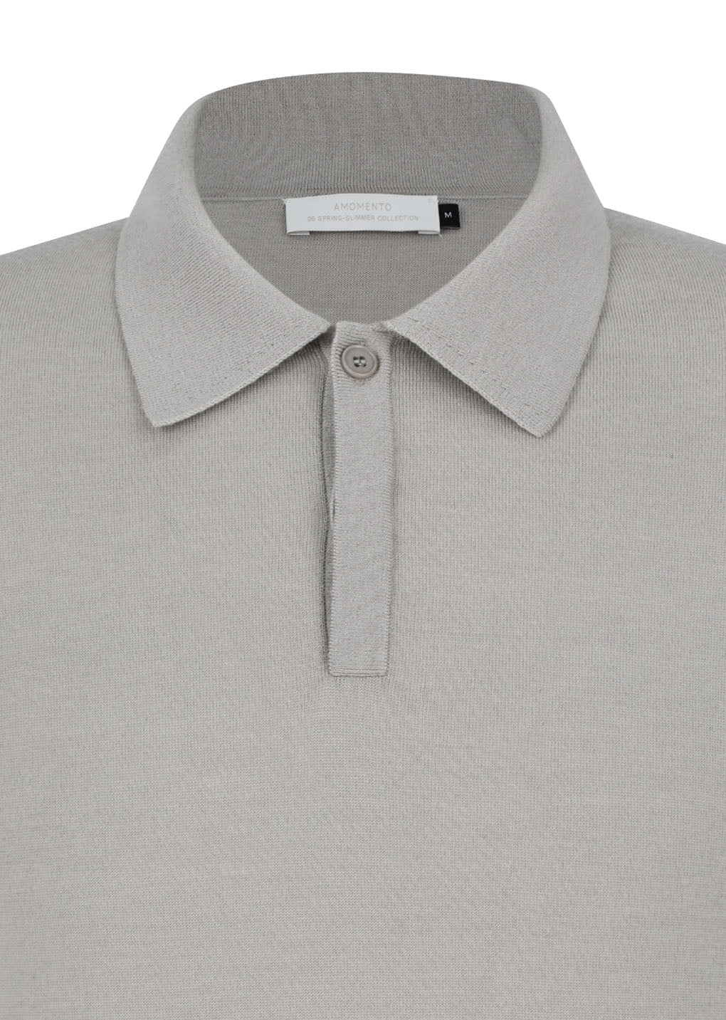 wool collar knit, light khaki