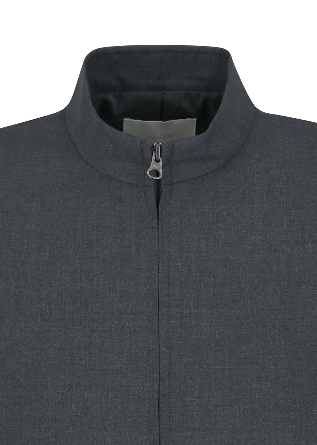 wool oversize blouson, charcoal