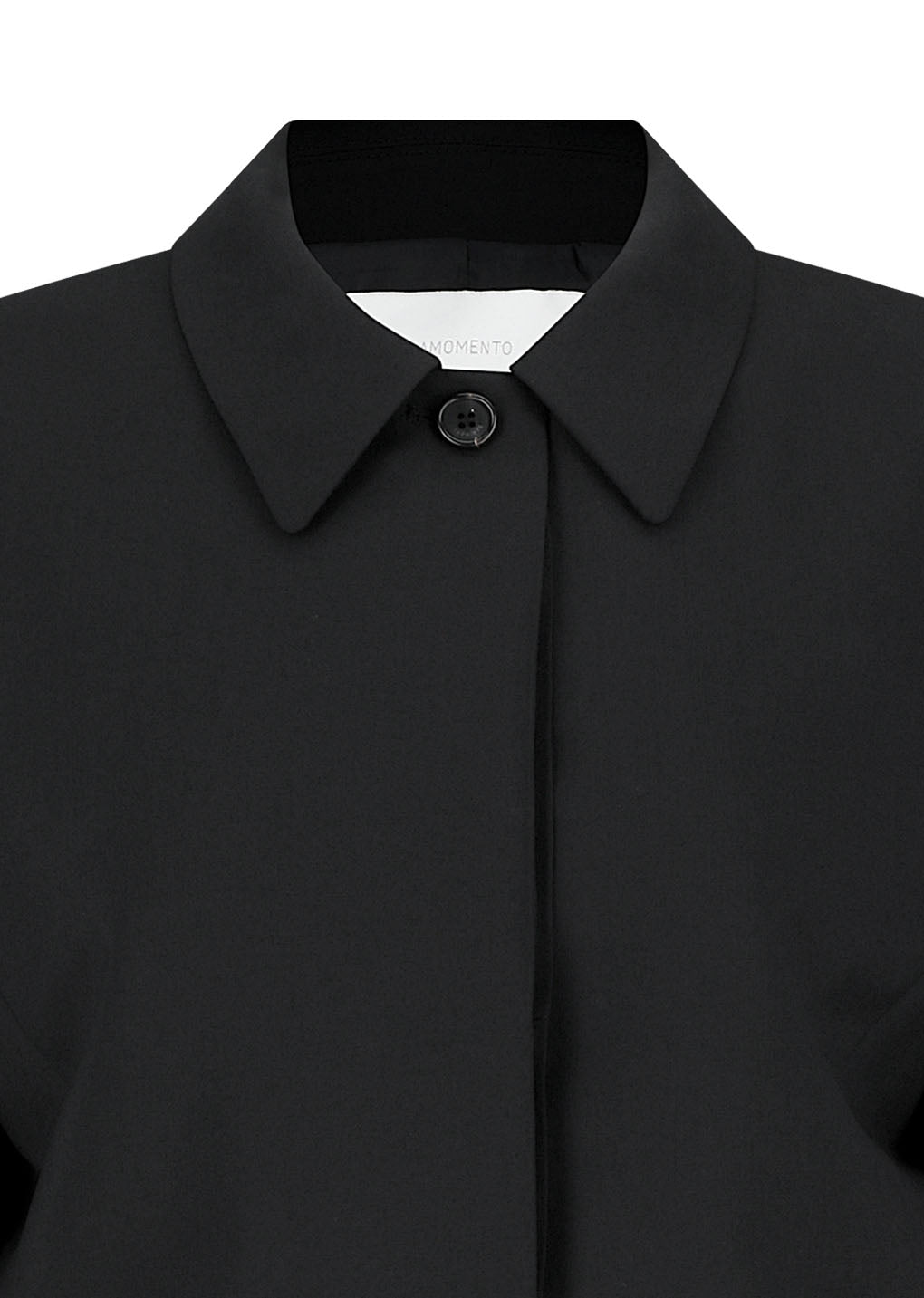 wool short jacket, black