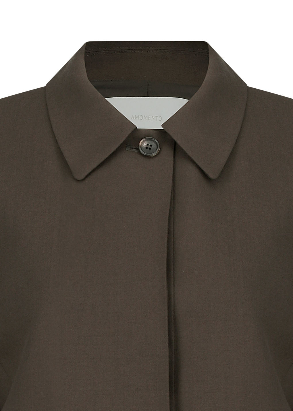 wool short jacket, khaki brown