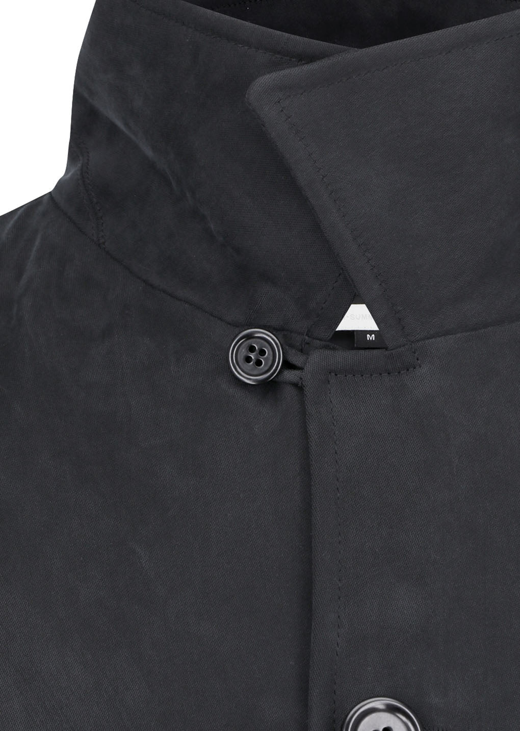 cupro oversize trench coat, black