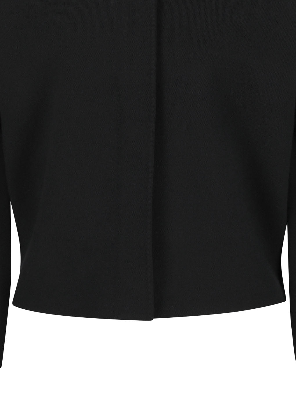 curved silhouette cardigan, black