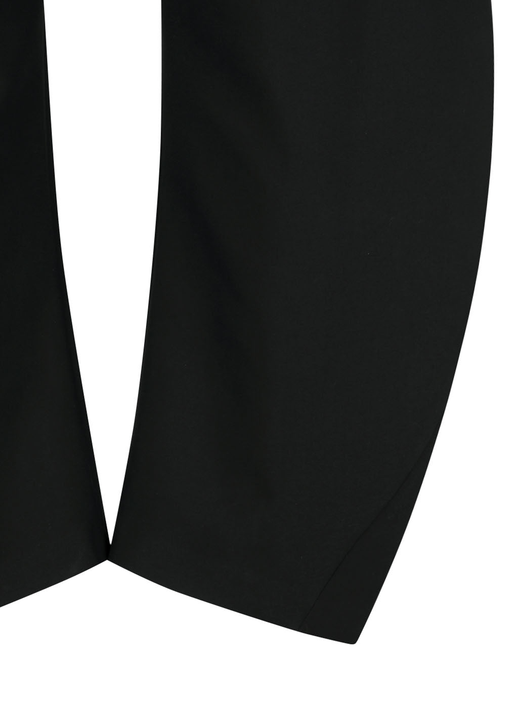 men's curved silhouette pants, black
