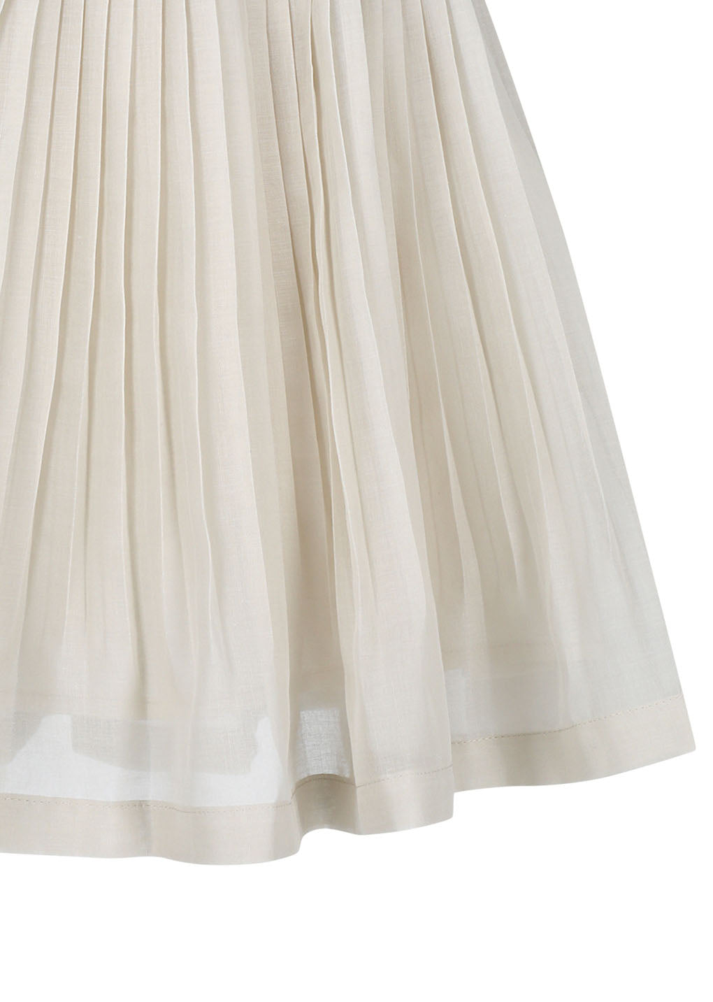 pleated mini skirt, beige