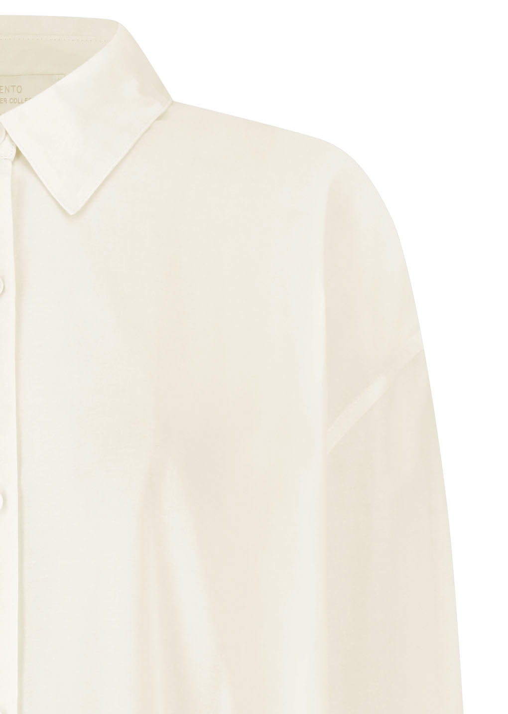sheer cotton classic shirt, ivory